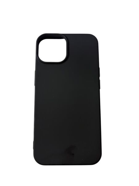 iPhone 14 ile Uyumlu Cappy Silikon Kılıf Siyah