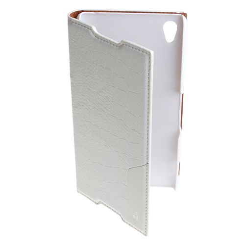 Xperia Z3 Plus ile Uyumlu Kılıf Rock Serisi Kapaklı Beyaz