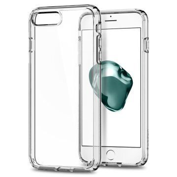 Spigen iPhone 7 Plus / 8 Plus ile Uyumlu Kılıf Ultra Hybrid 2 Crystal Clear