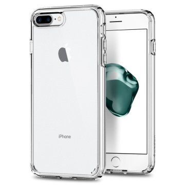 Spigen iPhone 7 Plus / 8 Plus ile Uyumlu Kılıf Ultra Hybrid 2 Crystal Clear