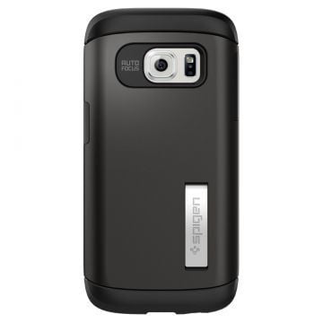 Spigen Galaxy S7 ile Uyumlu Kılıf Slim Armor Gun Metal