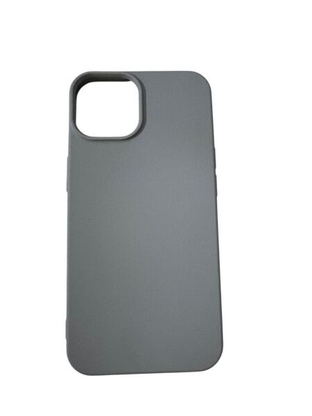 iPhone 14 ile Uyumlu Cappy Silikon Kılıf Gri