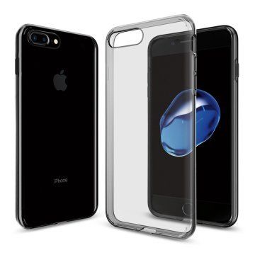 Spigen iPhone 7 Plus / 8 Plus ile Uyumlu Kılıf Liquid Crystal 4 Tarafı Tam Koruma Space Crystal