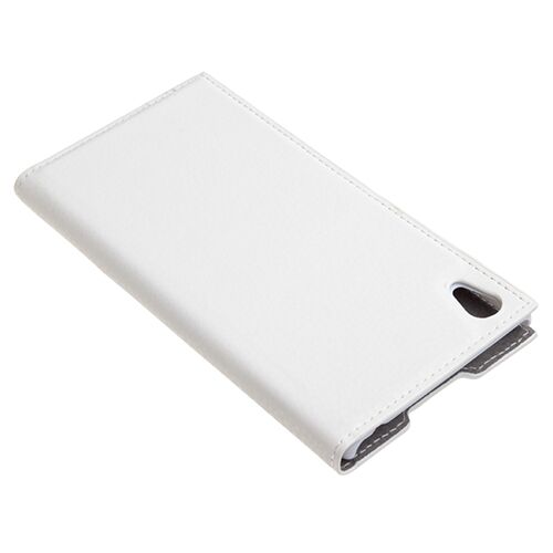 Xperia Z3 Plus ile Uyumlu Kılıf Safir Serisi Kapaklı Beyaz