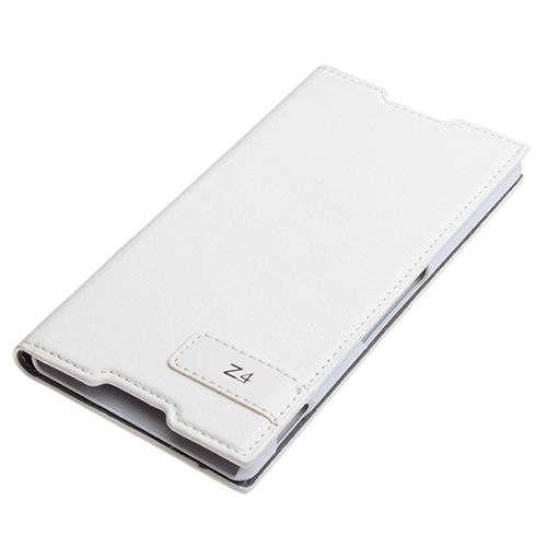 Xperia Z3 Plus ile Uyumlu Kılıf Safir Serisi Kapaklı Beyaz