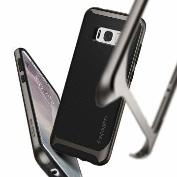 Spigen Galaxy S8 Plus ile Uyumlu Kılıf Neo Hybrid Gun Metal