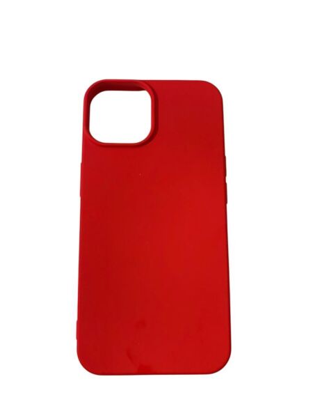 iPhone 14 ile Uyumlu Cappy Silikon Kılıf Kırmızı