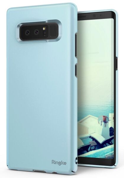 Ringke Slim Galaxy Note 8 ile Uyumlu KIlıf Sky Blue