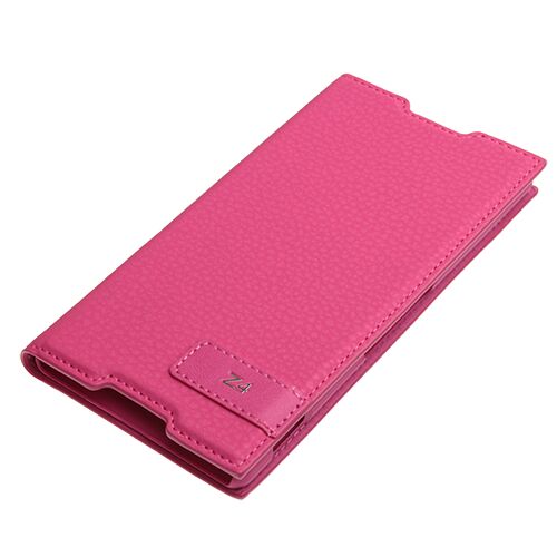 Xperia Z3 Plus ile Uyumlu Kılıf Safir Serisi Kapaklı Pembe