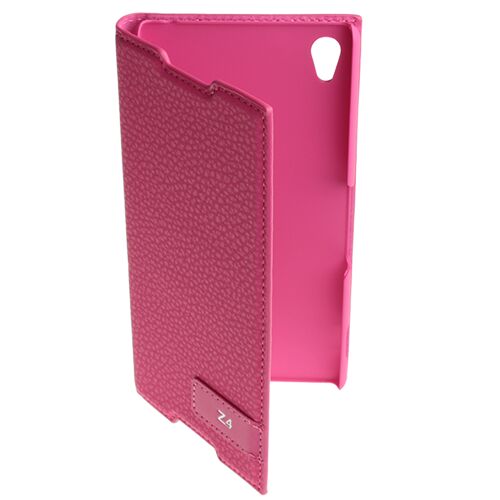 Xperia Z3 Plus ile Uyumlu Kılıf Safir Serisi Kapaklı Pembe