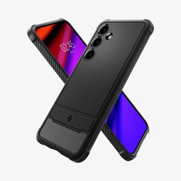 Spigen Galaxy S24 ile Uyumlu Kılıf Rugged Armor Matte Black