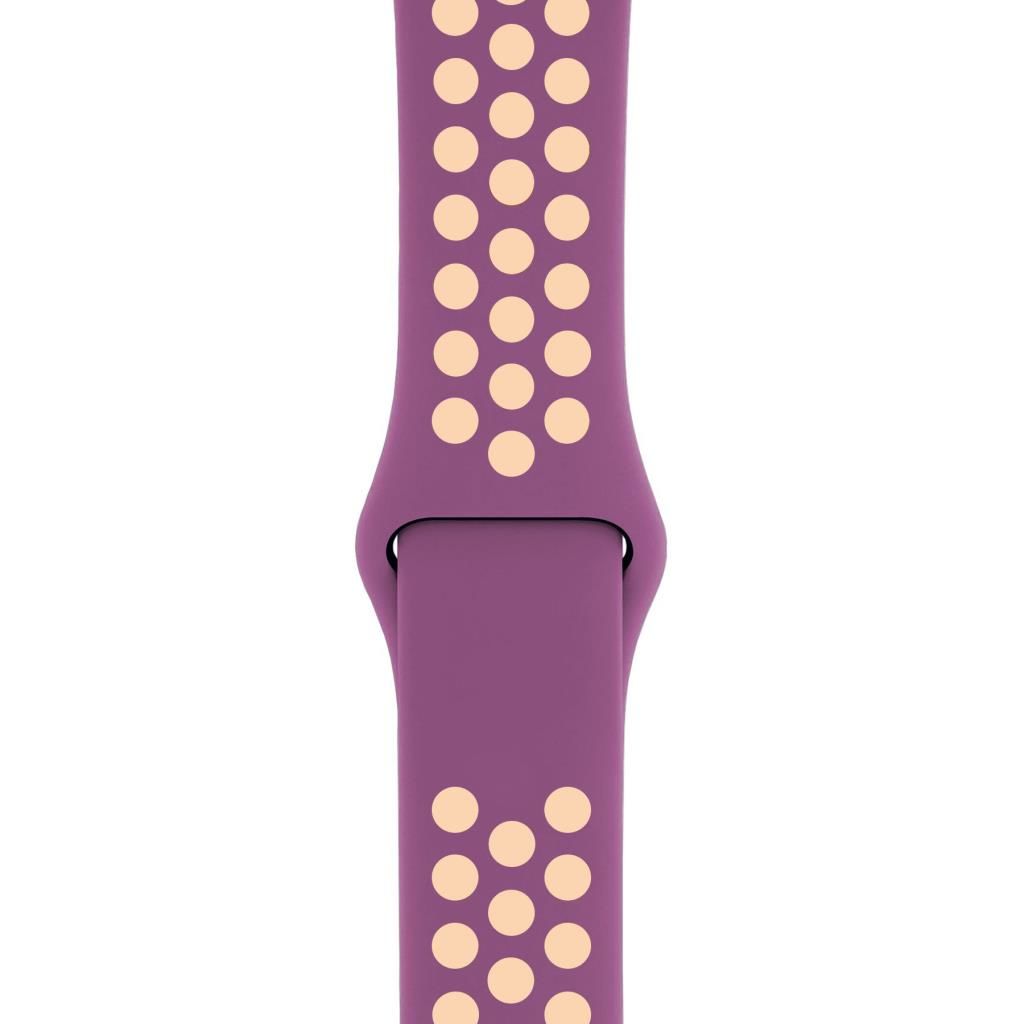 Apple Watch ile Uyumlu 42-44mm Silikon Kayış Açık Mor/Lila