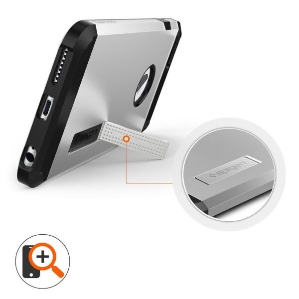 Spigen iPhone 6 Plus/6s Plus ile Uyumlu Kılıf Slim Armor Satin Silver
