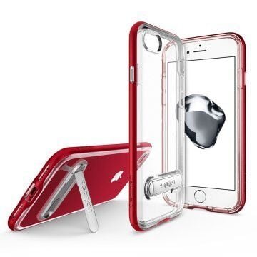 Spigen iPhone 7/8 ile Uyumlu Kılıf Crystal Hybrid Dante Red