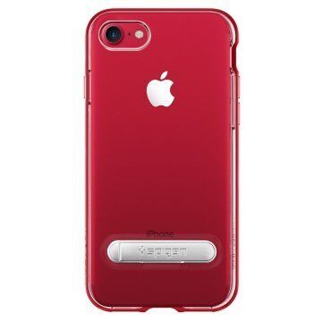 Spigen iPhone 7/8 ile Uyumlu Kılıf Crystal Hybrid Dante Red