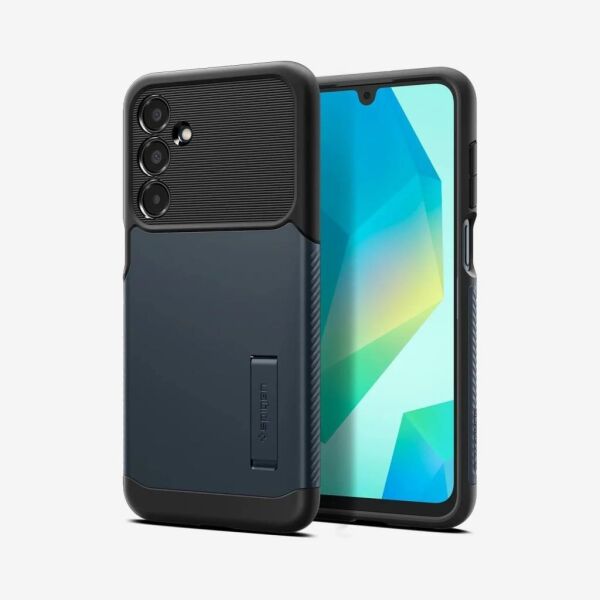 Spigen Galaxy A16 ile Uyumlu Kılıf Slim Armor Metal Slate