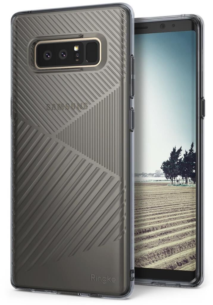 Ringke Bevel Galaxy Note 8 ile Uyumlu KIlıf Smoke Black