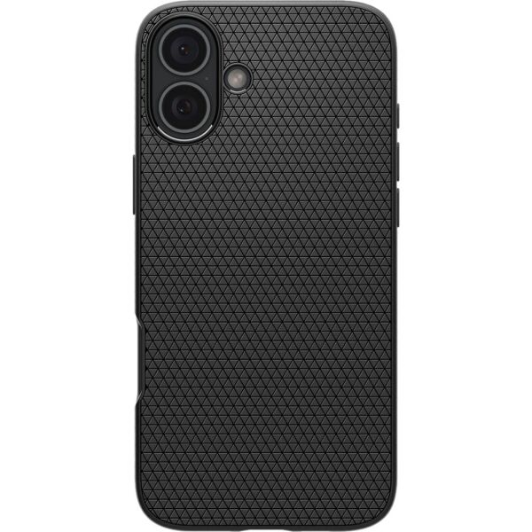 Spigen iPhone 16 ile Uyumlu Kılıf Liquid Air Matte Black