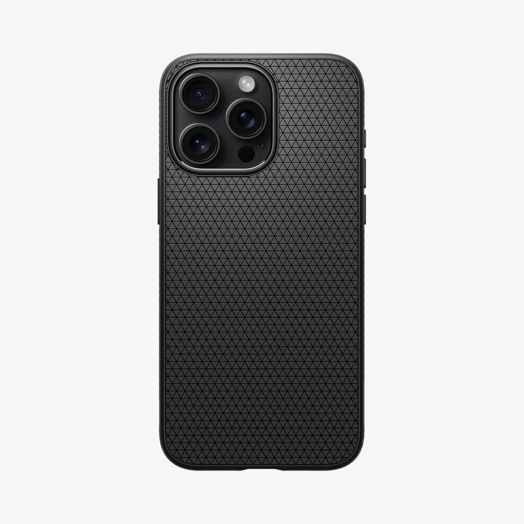 Spigen iPhone 15 Pro Max ile Uyumlu Kılıf Liquid Air Matte Black