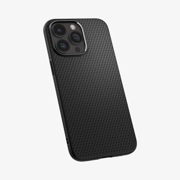 Spigen iPhone 15 Pro Max ile Uyumlu Kılıf Liquid Air Matte Black