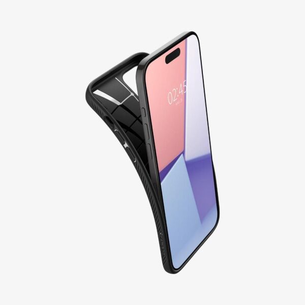 Spigen iPhone 15 Pro Max ile Uyumlu Kılıf Liquid Air Matte Black