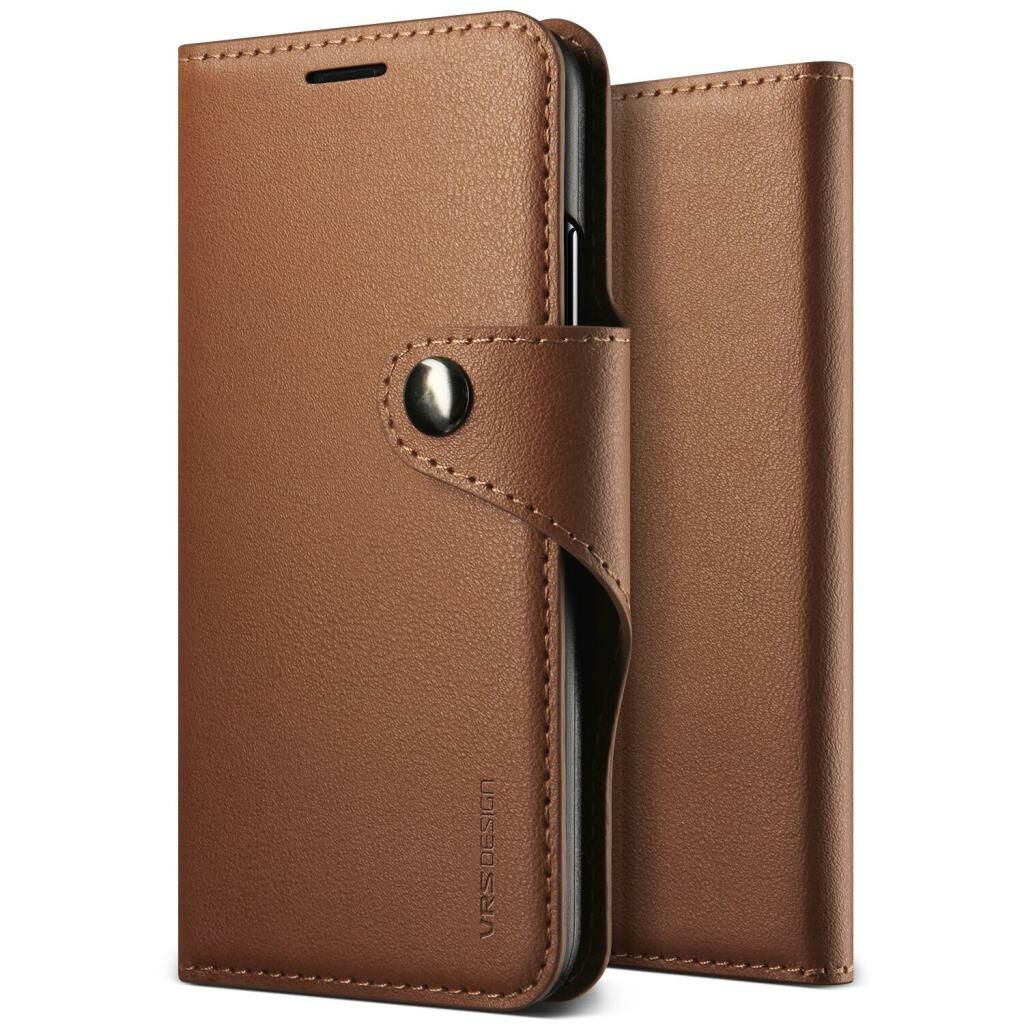 VRS Design İPhone X ile Uyumlu Daily Diary Kılıf Brown