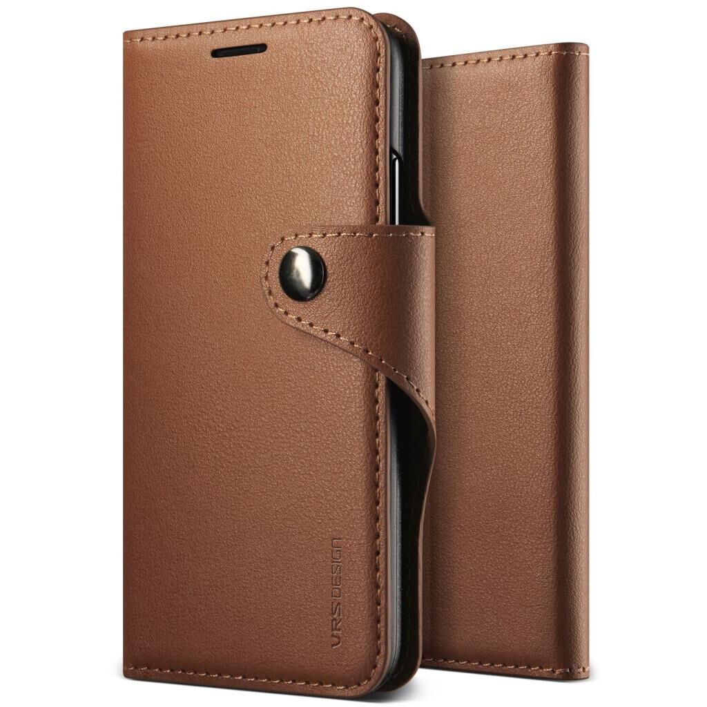 VRS Design İPhone X ile Uyumlu Daily Diary Kılıf Brown