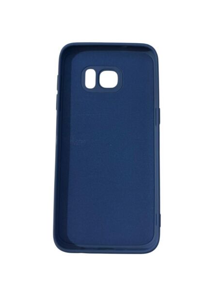 Galaxy S7 Edge ile Uyumlu Cappy Silikon Kılıf Lacivert