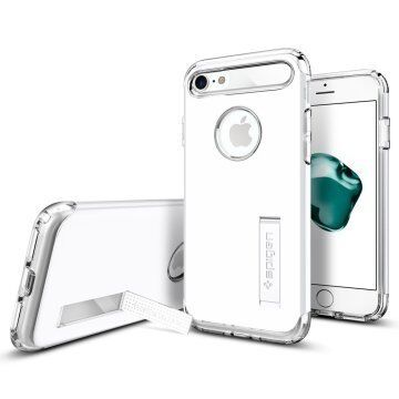 Spigen iPhone 7 ile Uyumlu Kılıf Slim Armor White