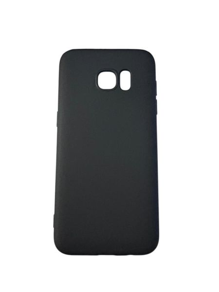 Galaxy S7 Edge ile Uyumlu Cappy Silikon Kılıf Siyah