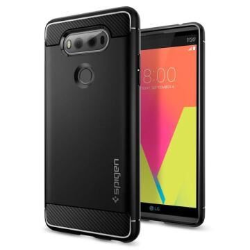 Spigen V20 ile Uyumlu Kılıf Rugged Armor