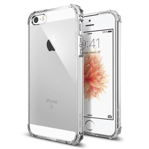 Spigen iPhone SE ile Uyumlu Kılıf Crystal Shell Crystal Clear