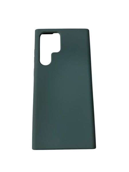 Galaxy S22 Ultra ile Uyumlu Cappy Silikon Kılıf Yeşil