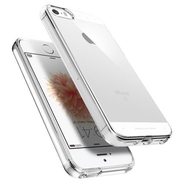 Spigen iPhone 5/5S/SE ile Uyumlu Kılıf Liquid Crystal 4 Tarafı Tam Koruma Kapalı
