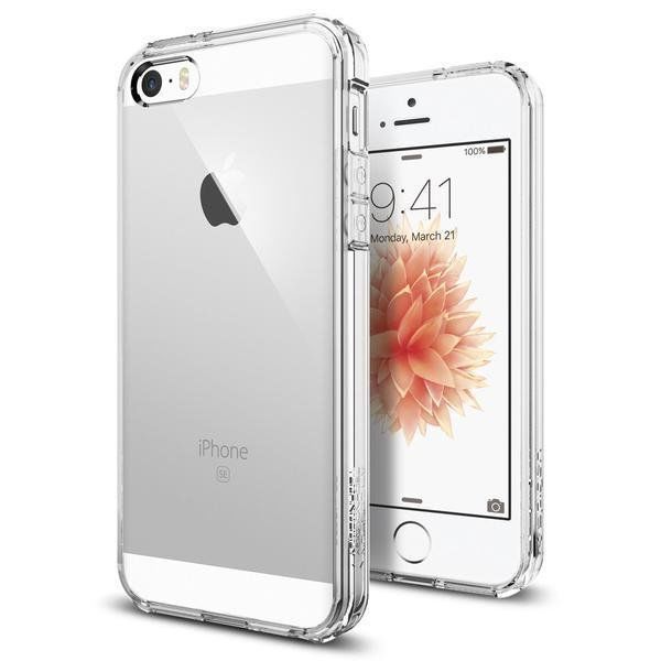 Spigen iPhone 5,5s,SE ile Uyumlu Kılıf Ultra Hybrid Crystal Clear