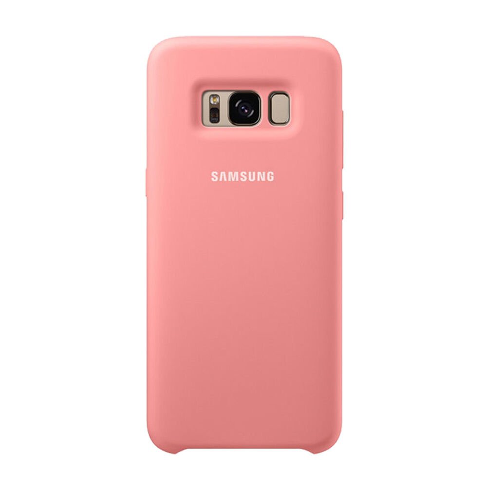 Galaxy S8 ile Uyumlu Kılıf Silicone Cover Pembe EF-PG950 (Out)