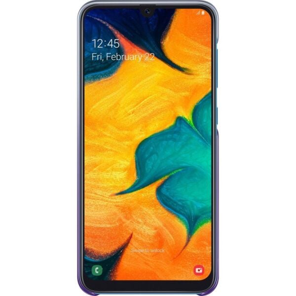 Galaxy A20 ile Uyumlu Mor Koruyucu Kılıf EF-AA205CVEGWW (Out)