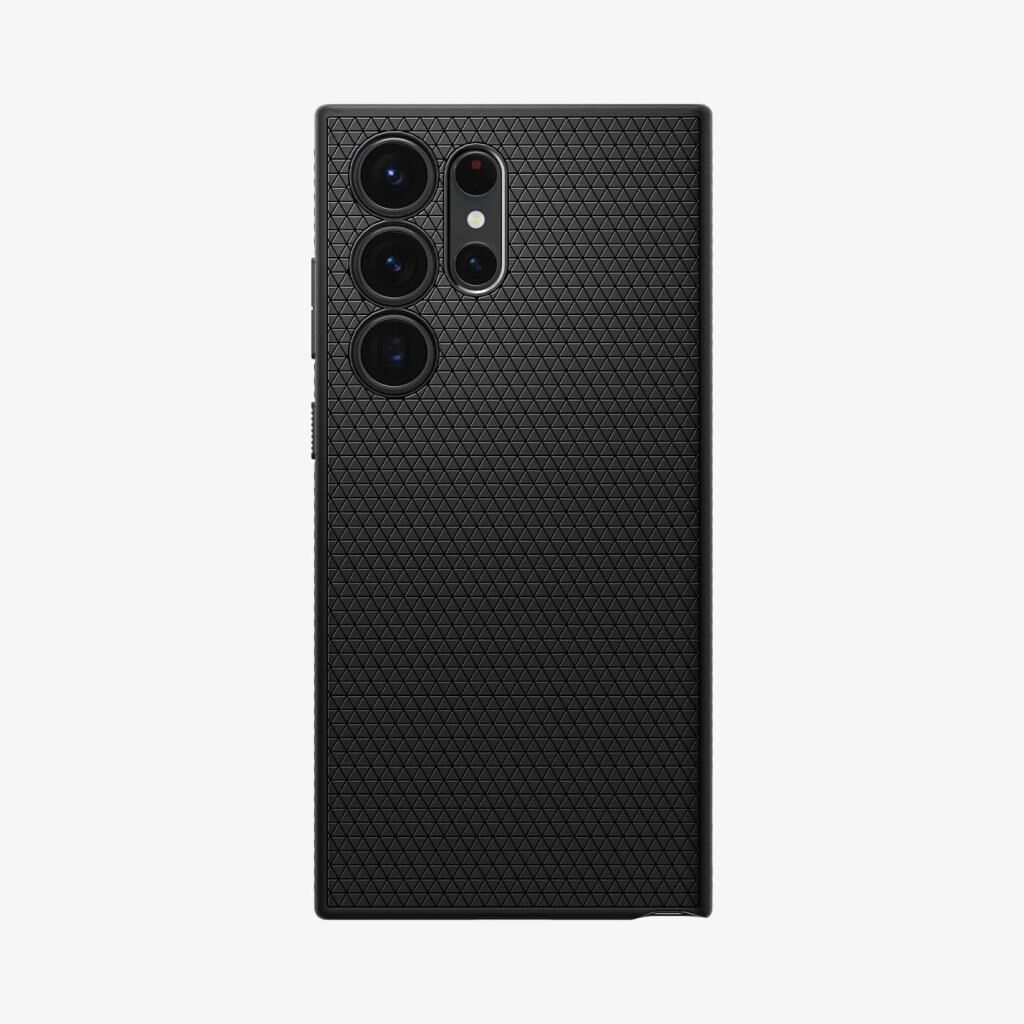Spigen Galaxy S23 Ultra ile Uyumlu Kılıf Liquid Air Matte Black
