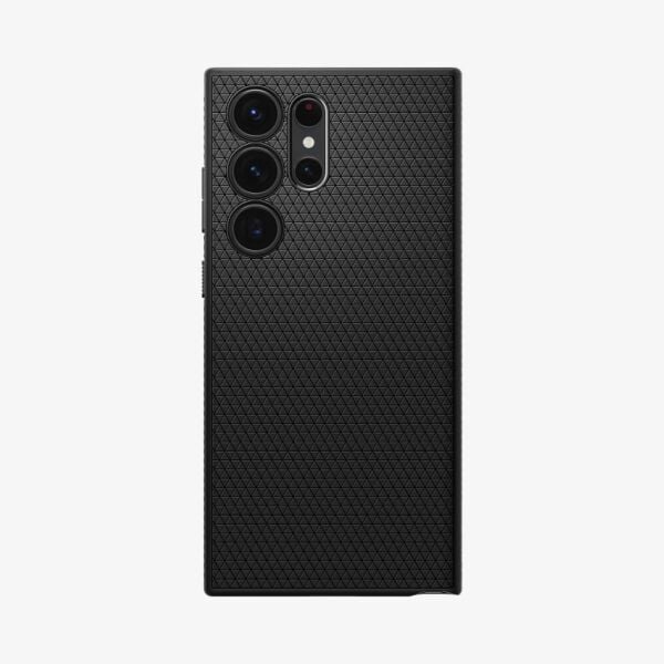 Spigen Galaxy S23 Ultra ile Uyumlu Kılıf Liquid Air Matte Black