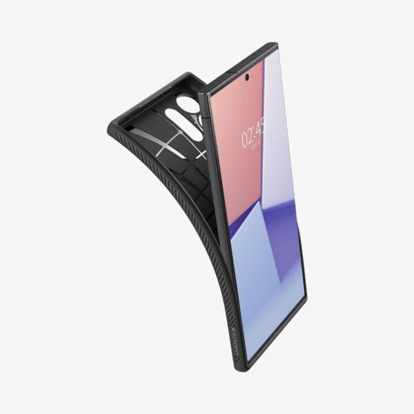 Spigen Galaxy S23 Ultra ile Uyumlu Kılıf Liquid Air Matte Black