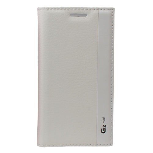 G2 Mini D610 ile Uyumlu Magnum Serisi Yan Model Kapaklı Kılıf Beyaz