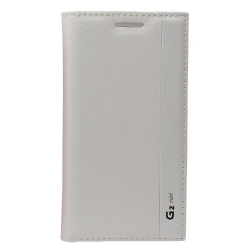 G2 Mini D610 ile Uyumlu Magnum Serisi Yan Model Kapaklı Kılıf Beyaz