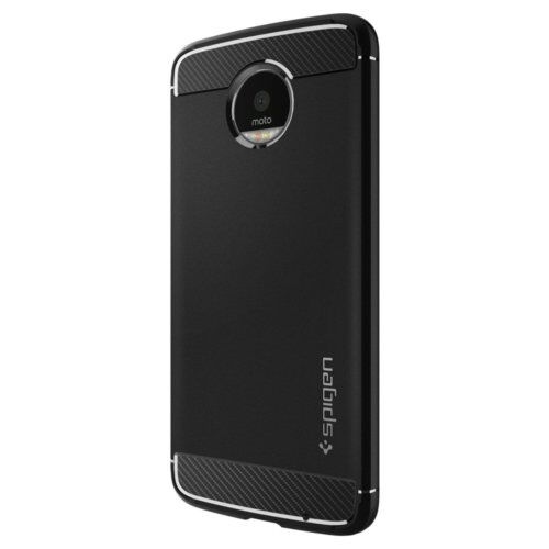 Spigen Moto Z Droid ile Uyumlu Kılıf Rugged Armor