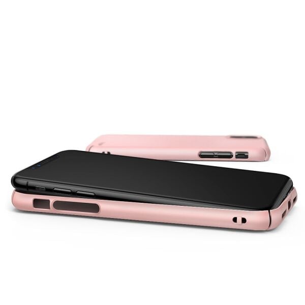 Ringke Slim iPhone X ile Uyumlu KIlıf Peach Pink