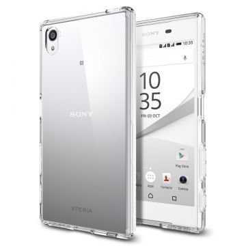 Spigen Xperia Z5 ile Uyumlu Kılıf Ultra Hybrid Crystal Clear