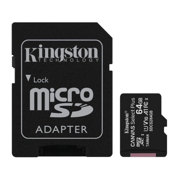 Kingston 64GB SDXC Class 10 UHS-I Canvas Select Plus microSD Hafıza Kartı 64GB/SDCS2