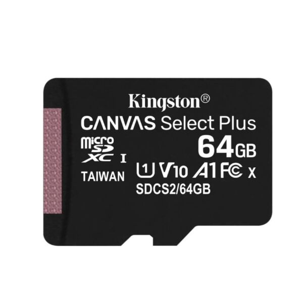 Kingston 64GB SDXC Class 10 UHS-I Canvas Select Plus microSD Hafıza Kartı 64GB/SDCS2