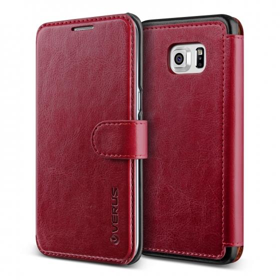Verus Galaxy S6 Edge Plus ile Uyumlu Case Dandy Layered Series Kılıf Wine
