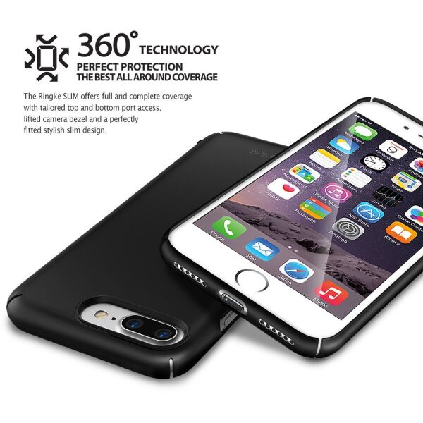 Ringke Slim iPhone 7/8 Plus ile Uyumlu KIlıf Royal Gold