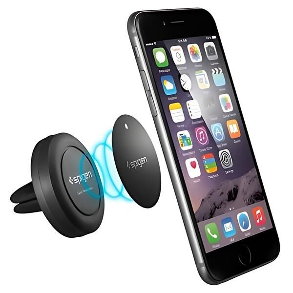 Spigen Araç Tutacağı Manyetik Evrensel (Tüm Cihazlarla Uyumlu Araç Tutucu) A200 Black